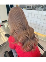 サンクプロジェクト(cinq PROJECT)&nbsp;韓国ヘア顔周りレイヤーミルクティーベージュグレージュカラー