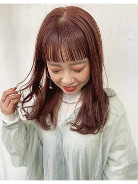 ヌープヘアーアイス(NUUP.hair ici) ◎ブリーチなしでできる艶感ピンクベージュ