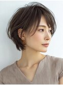 ミセスショート×白髪ぼかしカラー30代40代50代60代