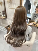 髪屋 紬 ブリーチなしミルクティーベージュ