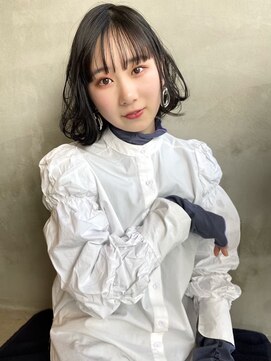レヴリー(reverie) 切りっぱなしボブレイヤーボブ髪質改善白髪ぼかし
