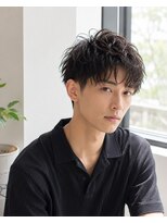 MEN's Baguz  MEN'Sカット/ MEN'Sパーマ/ MEN'Sカラー&nbsp;韓国風無造作ウェーブマッシュメンズパーマヘアスタイル