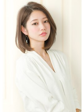 ルエ(rue) 『rue京都』大人可愛い☆小顔ワンカール切りっぱなしボブ