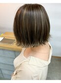 【cuzKLUB】ボブ×コントラストベージュ