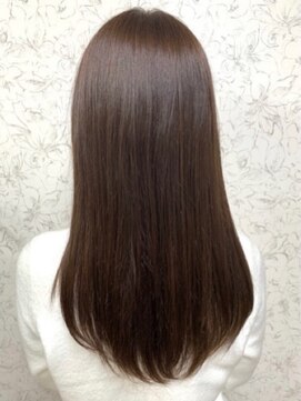 クルム(KURUMU) 髪質改善/縮毛矯正/ツヤ髪ロングストレート/ナチュラルブラウン