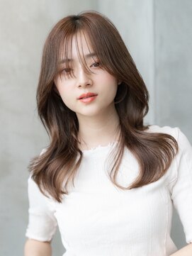 ハバナ 新宿(HAVANA) 20代30代/大人かわいい/小顔レイヤー/オリーブグレージュ/韓国