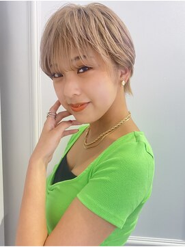 ニューヨークニューヨーク なんば道頓堀店(NYNY) 10代・20代・30代【大人可愛いハイトーン束間ショート】