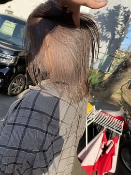 ムーブ(Moob) インナーカラー♪ミルクティーグレージュカラー【別府】