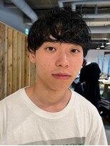 アカ(ACA)&nbsp;メンズマッシュパーマ波巻きツイストスパイラルパーマ札幌大通