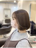 柔らかベージュのボブ。8.13