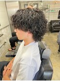 波巻きパーマ