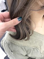 アオアクア バイ グルグル 小岩店(ao akua by GULGUL) ○ベージュイヤリング×透明感カラー○