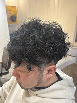 アメラボ(AmeLab)&nbsp;名古屋天白区梅ヶ丘メンズツーブロックふんわりスパイラルパーマ