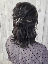 ラピスラズリ(Lapis Lazuli)&nbsp;ハーフアップ　16 （ヘアセット専門店　下通　熊本）