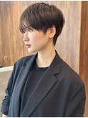 大人ショートヘアハンサムショートマッシュショート30代40代50代