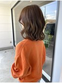 20代30代40代ブリーチなしオリーブグレージュくびれボブ