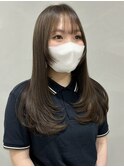 ○束感たっぷり小顔見せロングレイヤー20代30代40代