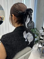 ハニー 町田(HONEY)&nbsp;カチモリ　リボンアレンジ　結婚式ヘア