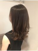 くびれレイヤー◎アッシュブラウンカラー銀座/髪質改善ケア/楢崎