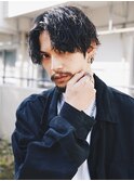 メンズロングニュアンスパーマフェザーパーマメンズミディアム
