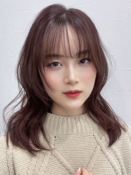 ピリオド 松阪(Period.) ミディアムボルドーブラウン　髪質改善 Period.松阪