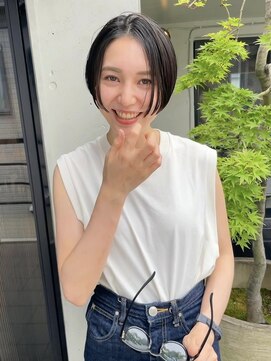 スク(SUKU) ハンサムショート×透明感カラー