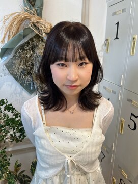 小顔こっくりブラウン華やかなレイヤースタイル11/25