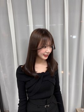 アチェロ(Acero.) 韓国風シースルーバング×ナチュラルストレート