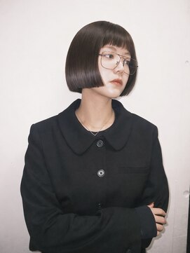 ネロ ヘアサロン 渋谷(NERO HAIR SALON) 【 松井 隆人 】ミニボブ オン眉 マチルダボブ ショートボブ