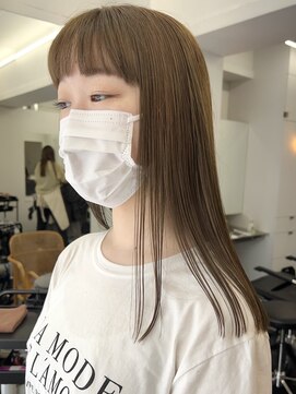 シベルバレー 横浜(sibell) ＊セミロングレイヤーカット顔周りレイヤーウルフハッシュカット