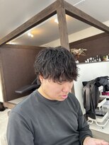 アヌ(ANU)&nbsp;メンズ王道マッシュ　シャドウパーマ