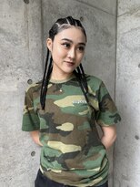 アンドピース and peace&nbsp;コーンロウスタイル