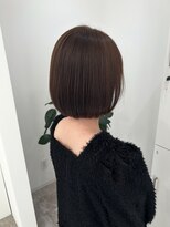 グラムヘアー(GLAM HAIR)&nbsp;ブラウンカラー×ボブ