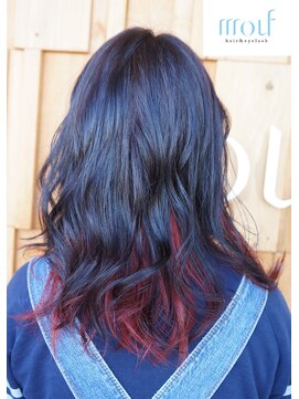 ムゥフ ヘアーアンドアイラッシュ(mouf hair&eyelash) 【mouf】外国人風/インナーカラー/ルージュ