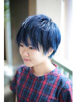 ゴエン ヘアーデザイン(goen hair design)&nbsp;wカラー ブルー