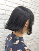アジールヘア 東上野店(agir hair)&nbsp;大人可愛い切りっぱなしボブ/インナーベージュ【上野/東上野】