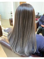 ヘアメイク アリープ(HAIR MAKE ALEAP)&nbsp;ホワイトバレイヤージュカラー