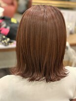 ディーカラー D-COLOR&nbsp;切りっぱなしボブ×ピンクブラウン