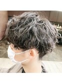センターパート、メンズパーマ！！