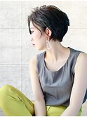 小顔ショート×ブランジュカラー×ハイライトカラー×イルミナ