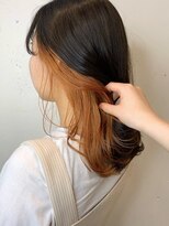 アイリー 名古屋(A/LEE)&nbsp;≪AILEE≫インナーカラー×アプリコットオレンジ♪