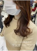 tomo apish独自のくびれカールの上品コテ巻き風デジタルパーマ