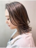 ミディアムオリーブ_ショコラベージュボブルフ_ba340761
