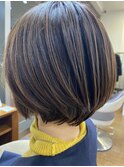 大人女性ショートボブ