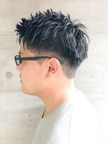 アース 三田南ウッディタウン店(HAIR&MAKE EARTH) 20代30代40代メンズビジネスツーブロックアッシュブラック