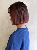 ピンクバレイヤージュ_チェリーブラウンフェミニン_ba374862