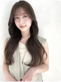 ナチュラルな"くびれヘア"/大人ガーリー/チョコレート