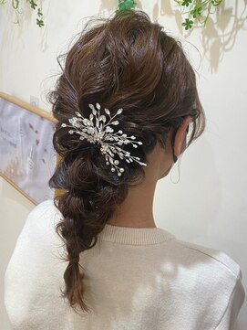 ヘアメイク アージュ 天神西通り店(HAIR MAKE age) 結婚式　大人上品ダウンセット　大人上品