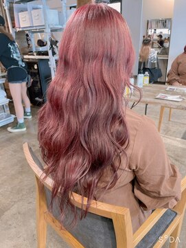 ザ オーダー(THE ORDER) ハイトーンピンクカラー/ケアブリーチ/ロング/ゆる巻き