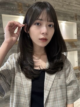 アイヴィ 表参道(IVY) ワンカールレイヤーオリーブベージュ【肥田亜沙美】